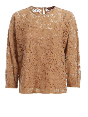 Max Mara: Blusen - Bluse - Camel