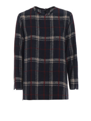 Max Mara: bluse - Blusa Reflex in seta a quadri