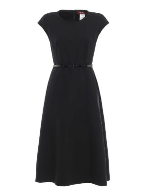 Max Mara: knee length dresses - Rosanna wool dress