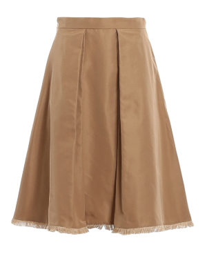 Max Mara: Knielange und Midi Röcke - Midirock - Camel