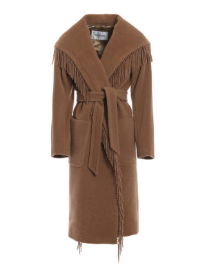 Max Mara: cappotti lunghi - Cappotto Pacos con frange