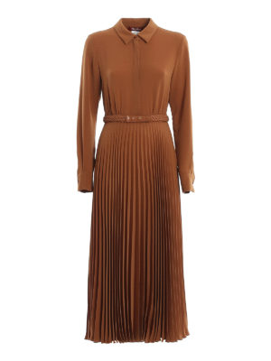 Max Mara: Maxikleider - Maxikleid - Hellbraun