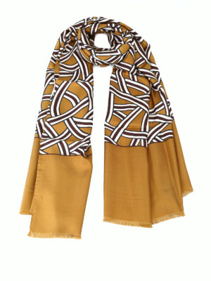 Max Mara: sciarpe e foulard - Sciarpa Agitare in twill di seta stampata