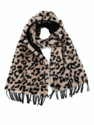 Max Mara: sciarpe e foulard - Sciarpa Jadi a fantasia animalier