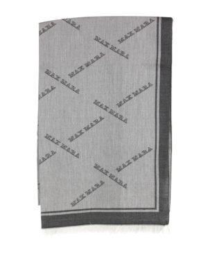 Max Mara: sciarpe e foulard - Foulard Sante in lana cotone e seta