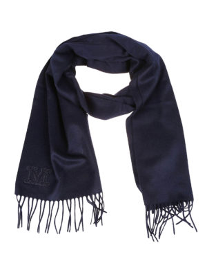 Max Mara: sciarpe e foulard - Sciarpa Wsdalia in cashmere blu