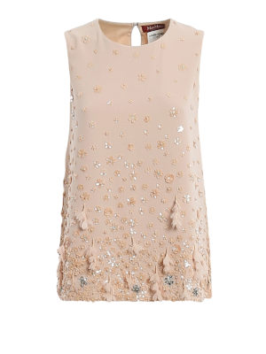 Max Mara: Tops und Tank Tops - Top - Nude