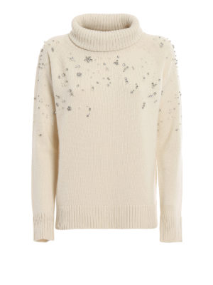 Max Mara: Cuellos altos y polos - Acciuga-Studio - Blanco