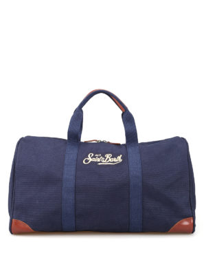 MC2 SAINT BARTH: Borse da viaggio - Borsone Jet Lag in canvas blu notte