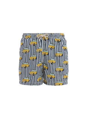MC2 SAINT BARTH: Costumi piscina e boxer - Boxer da mare Lighting con stampa macchine