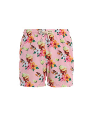MC2 SAINT BARTH: Costumi piscina e boxer - Boxer da mare Lighting con stampa fiori
