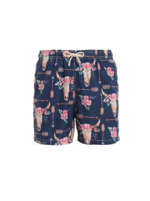 MC2 SAINT BARTH: Costumi piscina e boxer - Boxer da mare Lighting con stampa headhorse