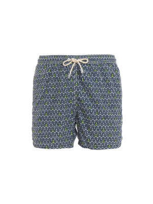 MC2 SAINT BARTH: Costumi piscina e boxer - Boxer da mare Lighting Micro blu