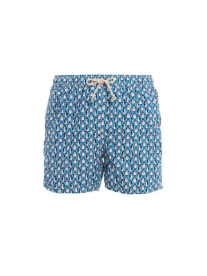 MC2 SAINT BARTH: Costumi piscina e boxer - Boxer da mare Lighting Micro stampa pinguini