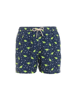 MC2 SAINT BARTH: Costumi piscina e boxer - Boxer da mare Lighting Micro con stampa ufo