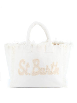 MC2 SAINT BARTH: totes bags - Vanity logo patch canvas beach bag