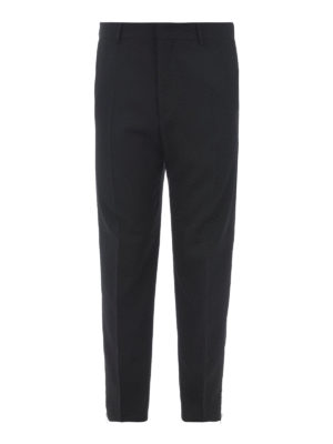 MCQ: pantaloni casual - Chino in misto lana con zip sul fondo