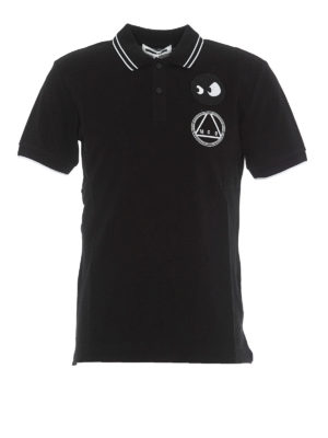MCQ: polo - Polo con patch occhi e logo