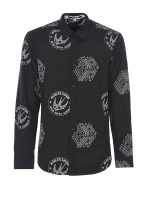 MCQ: camicie - Camicia in cotone con stampe logo