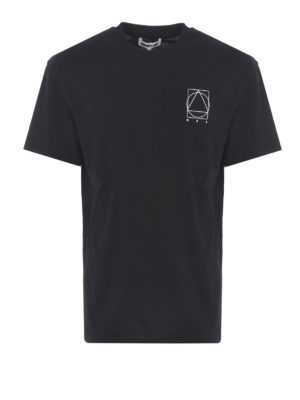 MCQ: camicie - T-shirt nera con patch logo