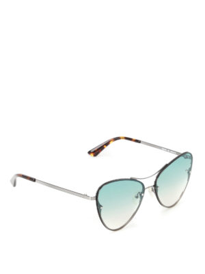 Mcq: sunglasses - Metal frame light blue sunglasses