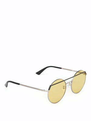 MCQ: occhiali da sole - Occhiali da sole tondi con lenti gialle