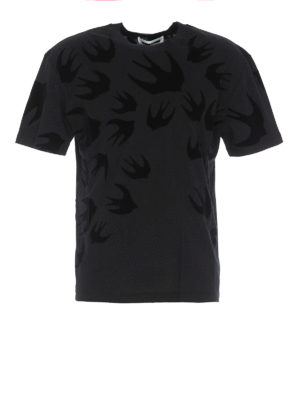 MCQ: t-shirt - T-shirt con stampa Swallow floccata