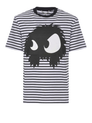 MCQ: t-shirt - T-shirt a righe con stampa Mad Chester