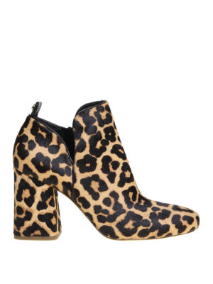 MICHAEL KORS: tronchetti - Tronchetti Dixon in cavallino leopardato