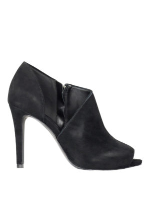 MICHAEL KORS: ankle boots - Elodie asymmetric suede booties