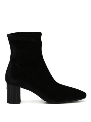 MICHAEL KORS: tronchetti - Tronchetti Paloma in velluto nero