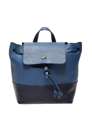 MICHAEL KORS: zaini - Zainetto medio Junie blu con pattina