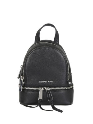 MICHAEL KORS: zaini - Zaino Rhea Mini in pelle nera
