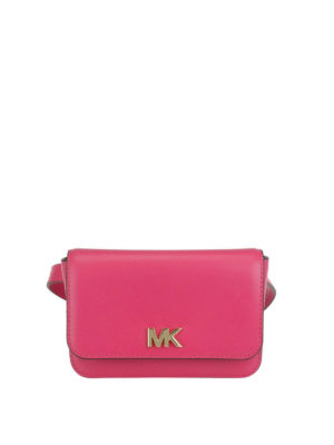 MICHAEL KORS: marsupi - Marsupio Mott in pelle rosa scuro