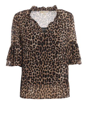 MICHAEL KORS: Blusas - Blusa - Estampado Animalier