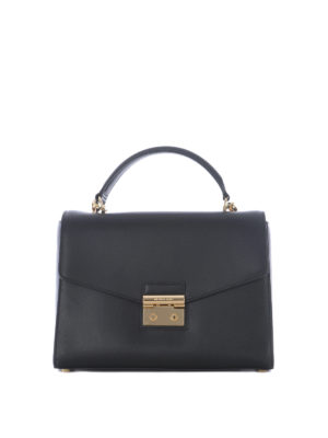 MICHAEL KORS: bauletti - Borsa a mano in pelle Sloane Large
