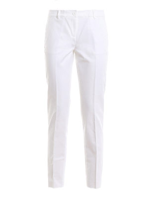 MICHAEL KORS: Pantalones casual - Pantalón Casual - Blanco
