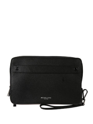 MICHAEL KORS: pochette - Pochette Harrison in pelle saffiano