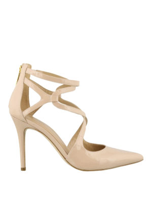 MICHAEL KORS: scarpe décolleté - Décolleté Catia in vernice bianca