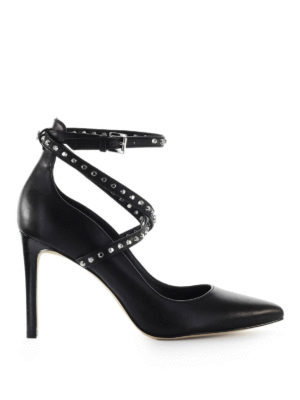 MICHAEL KORS: court shoes - Jeannie studded leather pumps