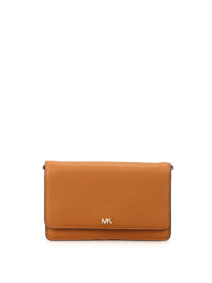 MICHAEL KORS: borse a tracolla - Tracollina in pelle con tasca per smartphone