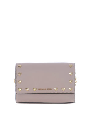 MICHAEL KORS: borse a tracolla - Tracolla Ruby rosa con cuoricini