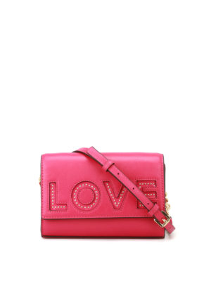 MICHAEL KORS: borse a tracolla - Tracolla Ruby Love in pelle fucsia