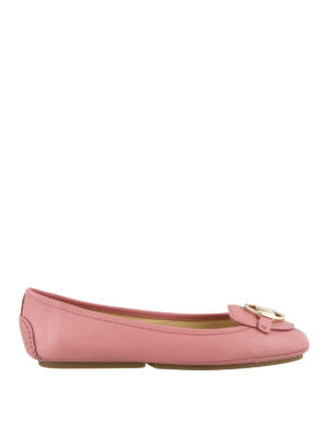 MICHAEL KORS: ballerine - Ballerine Lillie in pelle rosa