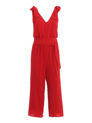 MICHAEL KORS: tute - Tuta in crepe con fiocchi