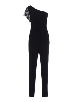 Michael Kors: jumpsuits - Embellished one shoulder jumpsuit