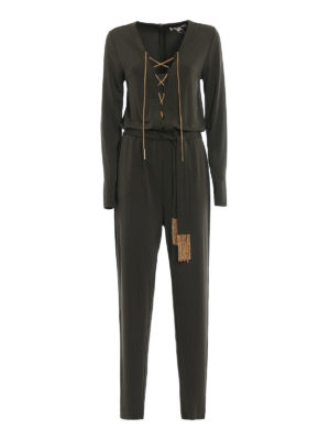 Michael Kors: jumpsuits - Golden chain detailed jumpsuit