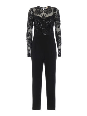 MICHAEL KORS: tute - Tuta decorata in cady e tulle