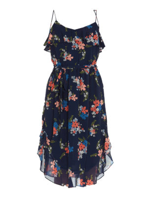MICHAEL KORS: knee length dresses - Floral georgette dress