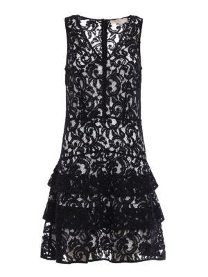 MICHAEL KORS: abiti al ginocchio - Abito in pizzo senza maniche